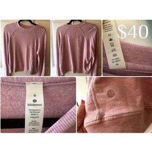 lululemon athletica Mauve Women's Crew Neck Sweater